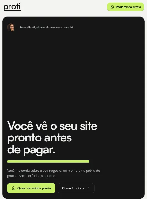 O site no tablet